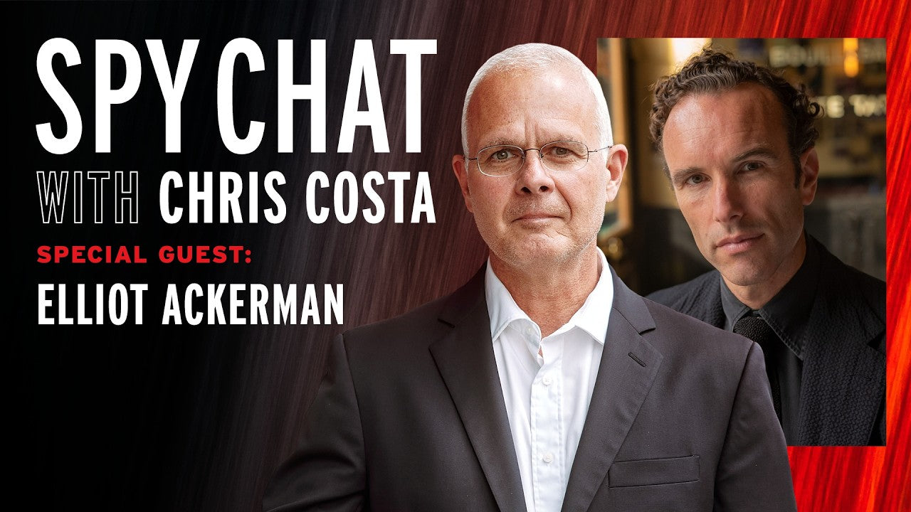 Spy Chat at the International Spy Museum featuring Chris Costa and Elliot Ackerman discussing intelligence, national security, terrorism, future warfare, and the release of 2084: A Novel of Future War.