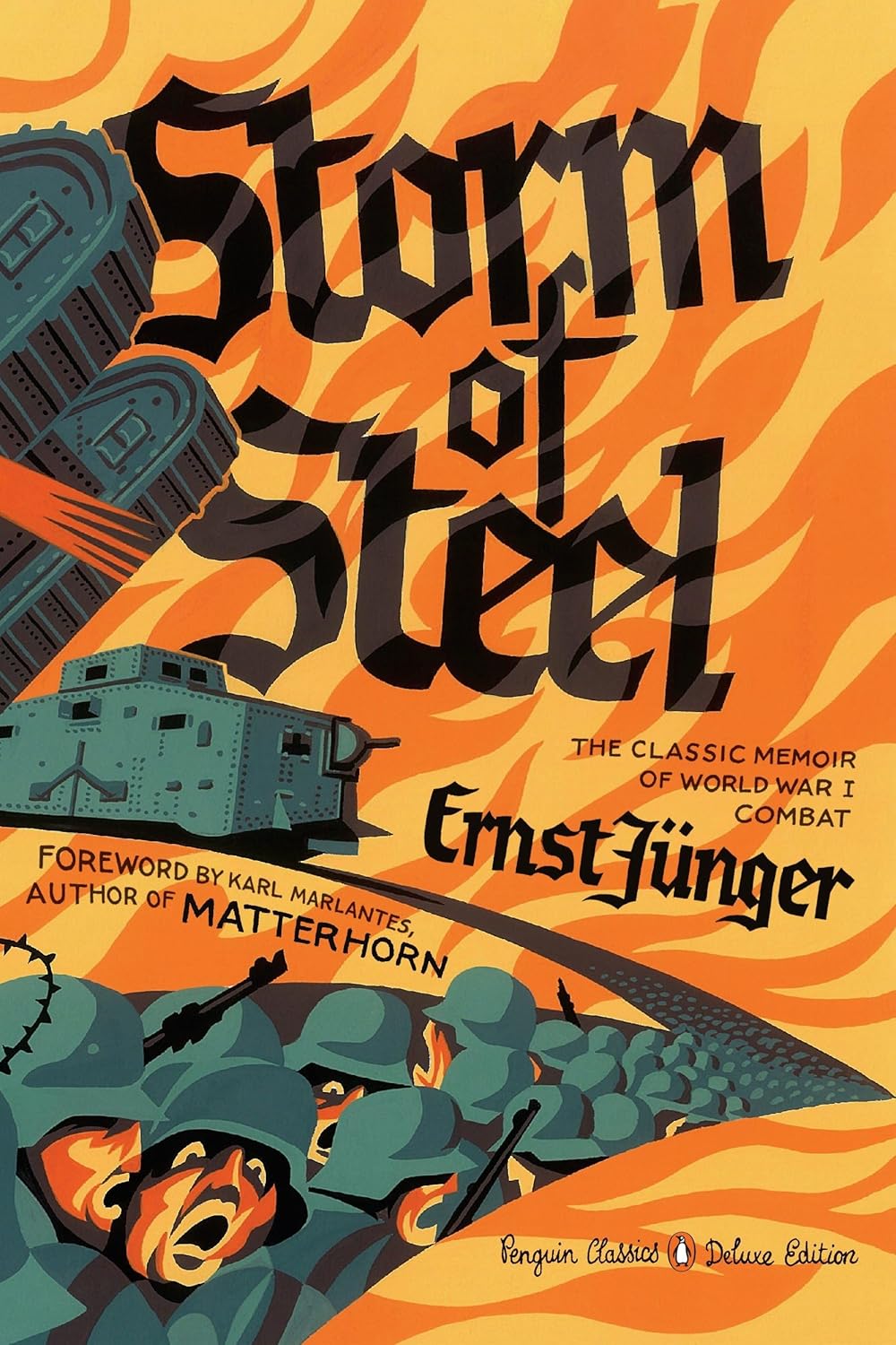 Book cover of Storm of Steel by Ernst Jünger.